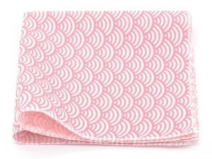  Le Coq en Pap' - Pochette de costume rose clair japonais seigaiha