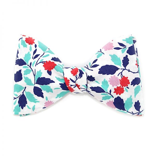  Le Coq en Pap' - Noeud papillon fleuri liberty andrea b