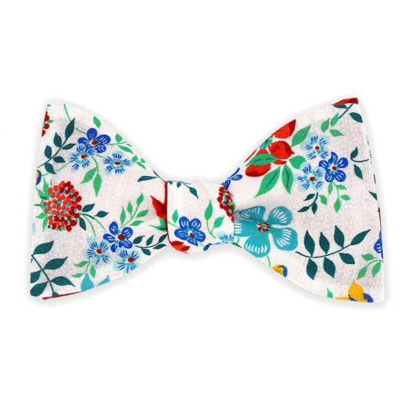  Le Coq en Pap' - Noeud papillon fleuri liberty edenham g