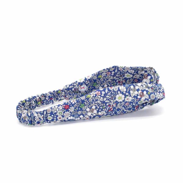  Le Coq en Pap' - Bandeau turban fleuri liberty june's meadow a