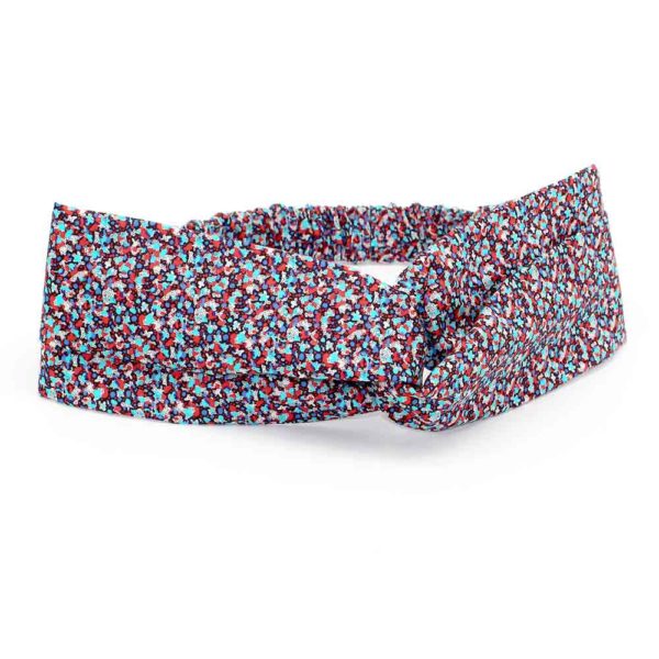  Le Coq en Pap' - Bandeau turban fleuri liberty pepper j