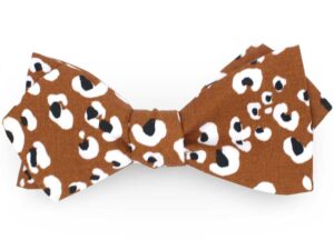 Le Coq en Pap' - Noeud papillon marron chocolat léo