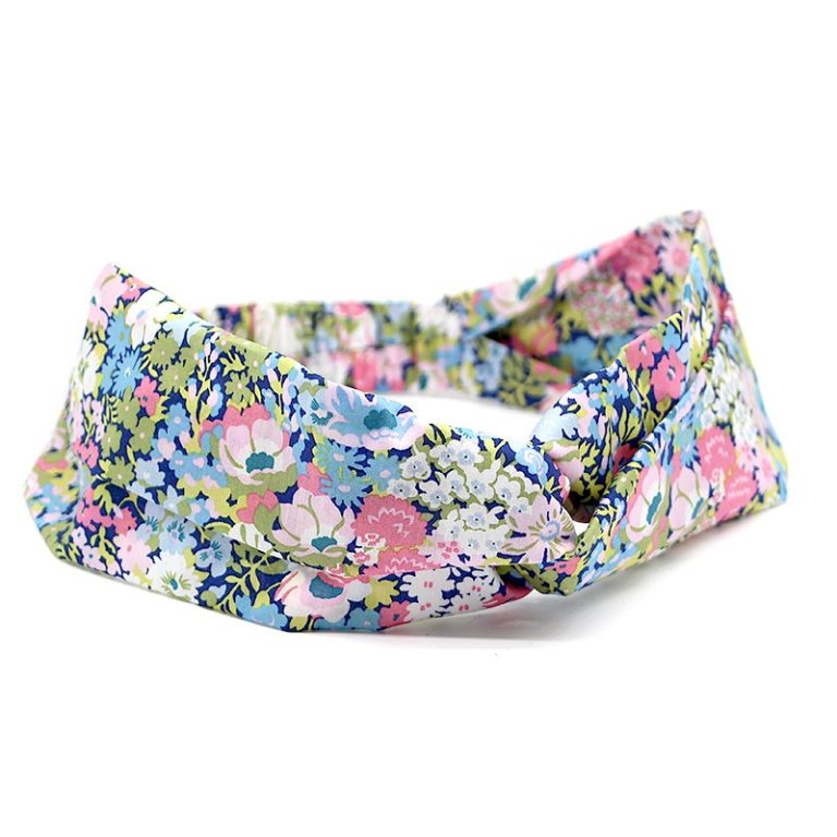 lecoqenpap bandeau femme sur mesure uni liberty japonais