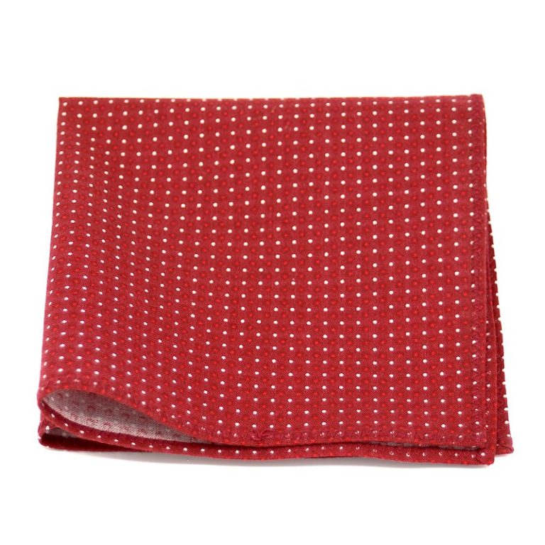 1882 thickbox default Pochette de costume Pois Bordeaux Le Coq en Pap