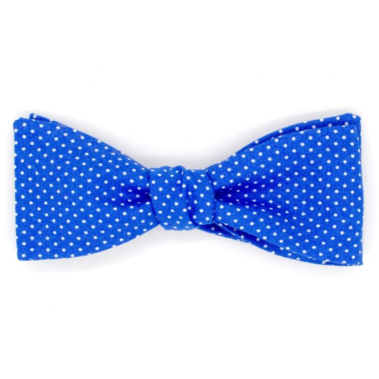 2239 Pois Bleu Royal Noeud papillon Le Coq en Pap