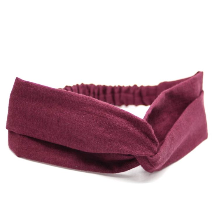 Bandeau-Cheveux-rouge-aubergine-lin-Le-Coq-en-Pap-coiffure-femme