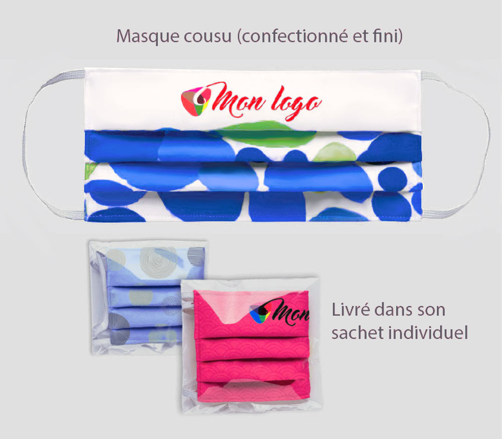 Masque all over sublimation personnalise le coq en pap