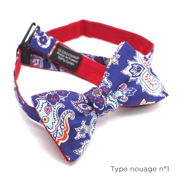 Fleuri Liberty Louis A cachemire paisley Noeud papillon Le Coq en Pap