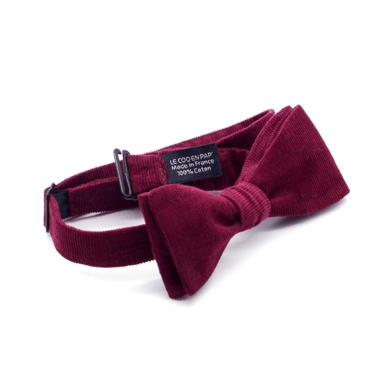 Noeud papillon velours bordeaux homme le coq en pap new