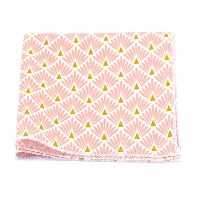 Pochette de costume rose marshmallow Japonais leafy Le Coq en Pap