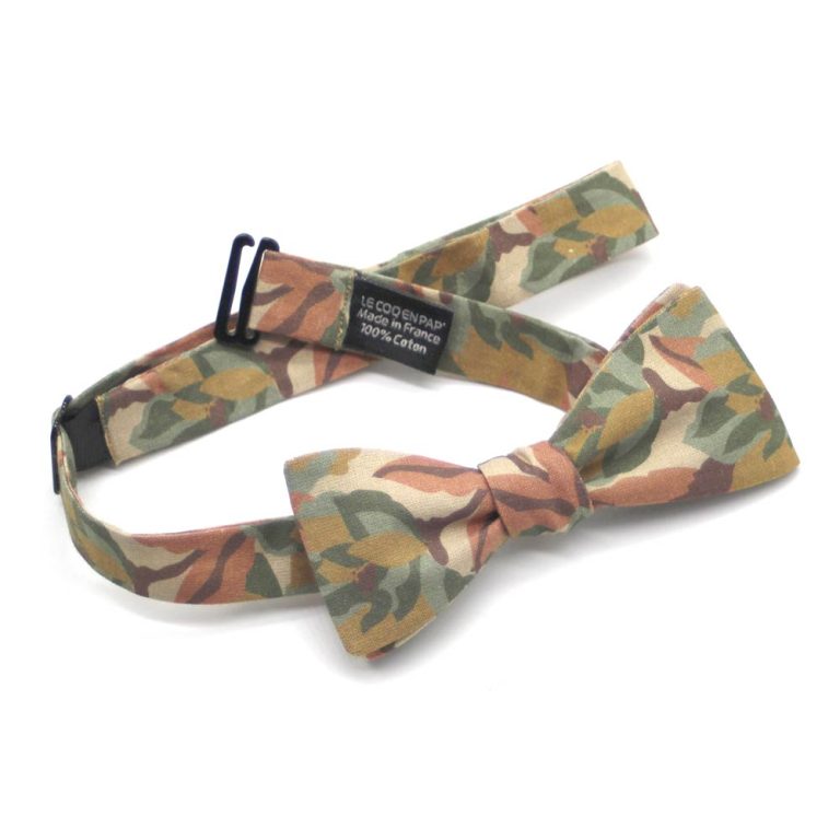 noeud papillon camo flower le coq en pap slim photo1